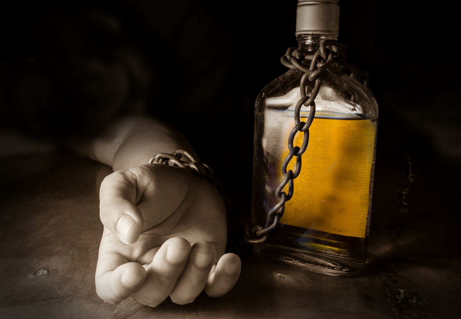 Alcohol slave or Alcoholism